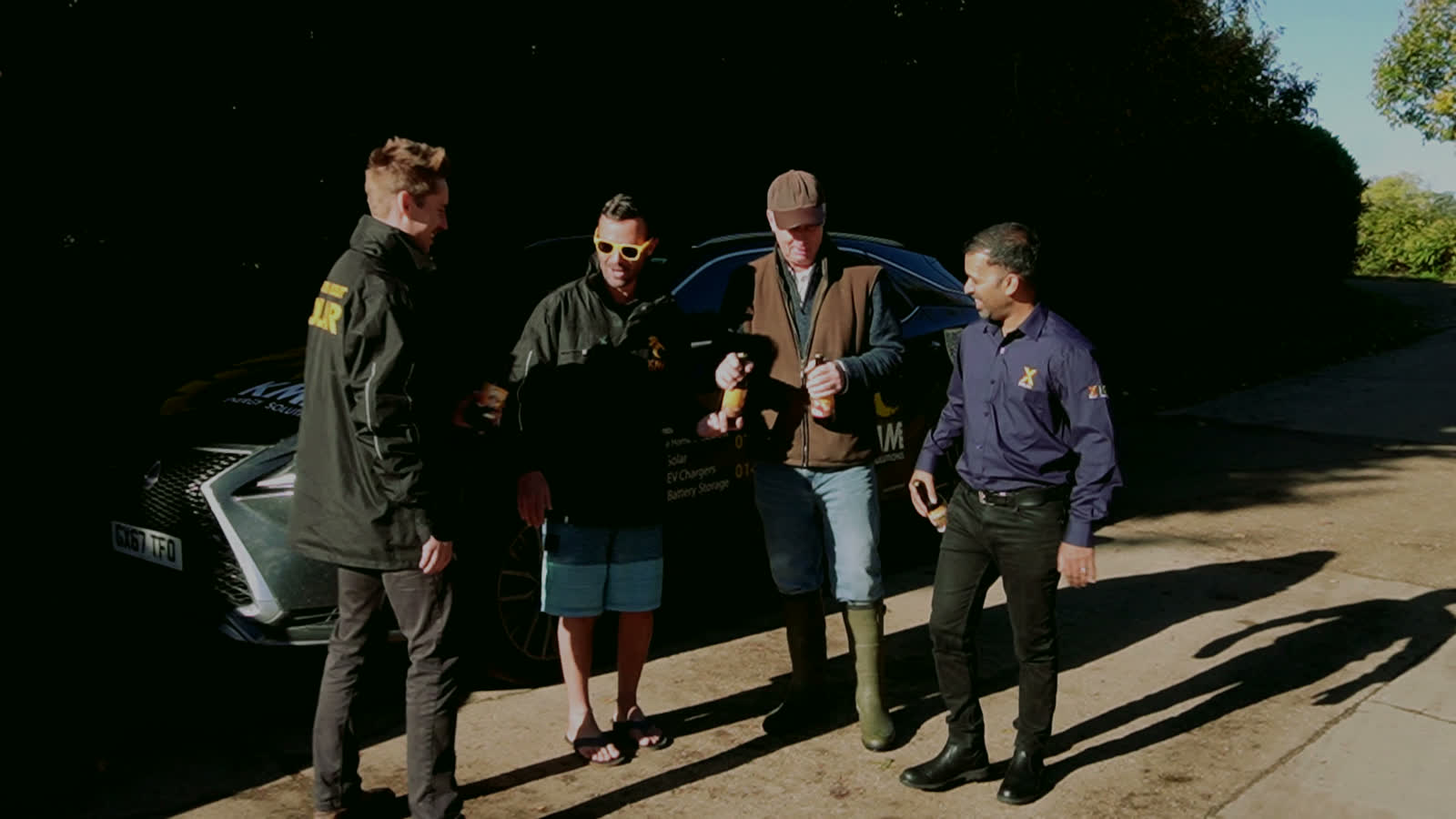 Meeting a customer on site at a farm installation